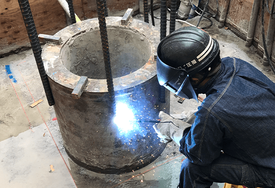 フレア溶接継手